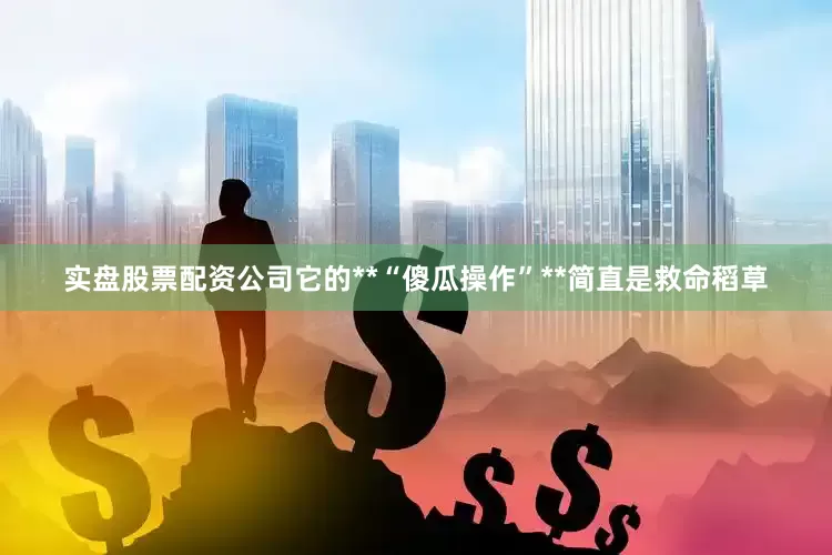 实盘股票配资公司它的**“傻瓜操作”**简直是救命稻草
