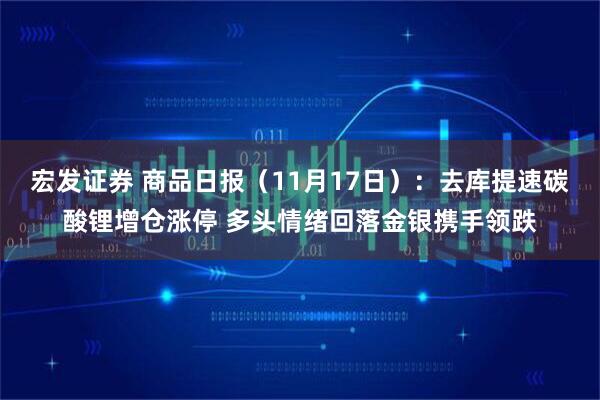 宏发证券 商品日报（11月17日）：去库提速碳酸锂增仓涨停 多头情绪回落金银携手领跌