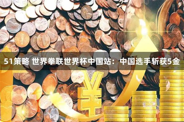 51策略 世界拳联世界杯中国站：中国选手斩获5金